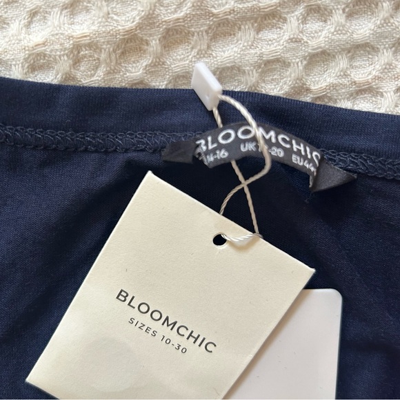 Flag Striped Red White Blue Short Dolman Sleeve Flag Day T-Shirt Size 14-16 NWT - Picture 4 of 6